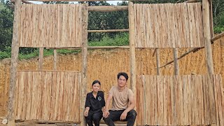 Harvesting peanuts to sell Helping a 15yearold single mother build a house [upl. by Ahseeyt]