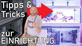 Wie entsteht ein Meerwasseraquarium  400l Einrichten 22 [upl. by Hakim]