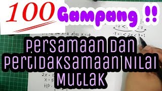 Persamaan dan Pertidaksamaan Nilai Mutlak Materi Pembelajaran Kelas 10 [upl. by Gonta]