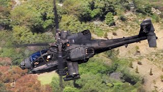 US Apache Helicopter Performs Crazy Low Altitude Maneuvers [upl. by Allistir]