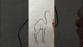 Simple and easy camel drawing with pencil [upl. by Annav343]