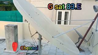 G Sat 830E CBand channel tracked and signal strength used 5G filter LNB [upl. by Eilasor]