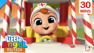 Die Räder vom Krankenwagen  Kinderlieder mit Klein Joni  Little Angel Deutsch [upl. by Ahsiuq]