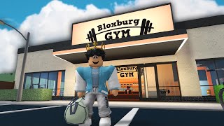 my NEW UPDATE GYM ROUTINE IN BLOXBURG HARD MODE [upl. by Sinne]