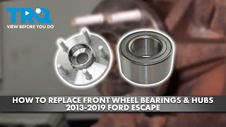 How to Replace Front Wheel Bearings amp Hubs 20132019 Ford Escape [upl. by Pollyanna]