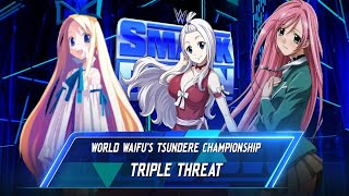 WWE 2K24 World Waifu Division 10252024  Mirajanec vs Flonne vs Moka [upl. by Carlyle361]