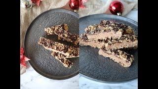 Crispy Chocolate Oat Bars  Christmas Recipe  By One Kitchen [upl. by Adnorahs60]