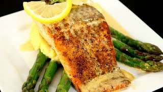 IMPRESS YOUR DATE  Blackened Salmon amp White Wine Sauce  EASY RECIPE  MOORE APPROVED [upl. by Aisenet]