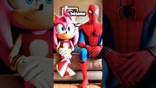 Amy ENGAÑA a SONIC con SPIDERMAN sonic comedia spiderman [upl. by Fondea]