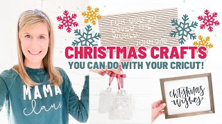 Its Finally Time Lets Craft for Christmas  Christmas Crafts You Can Do With Your Cricut [upl. by Annabell]