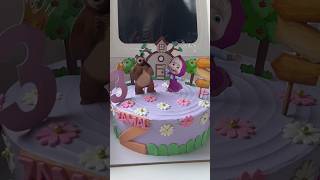 Masha and the Bear🐻 Cake shorts mashaandthebear dreamcake ytshorts foodie [upl. by Santoro194]