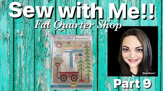 Sew with me The Quilted Snowman by Lori Holt  Part 9  from Fat Quarter Shop [upl. by Leduar]