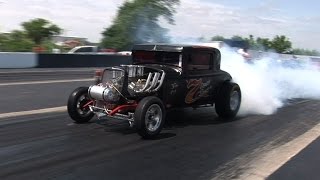 Old School Gasser Drag Racing  Tulsa Raceway Park [upl. by Lang]