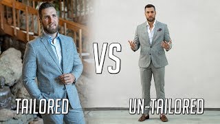 How to Tailor Your Suits  TAILORED vs UNTAILORED [upl. by Stone]