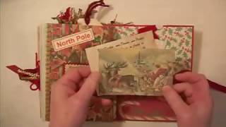 Vintage Christmas Journal for Junk Journal Junkies Swap [upl. by Aynwad]