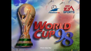 World Cup 98 gameplay PC Game 1998 [upl. by Nawad602]