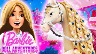 Barbie Aventura de muñecas  Los caballos de Barbie van al salón de belleza 🐴 ✂️ S2 E2 [upl. by Hamrah]