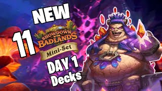 11 Crazy amp NEW Day 1 Decks Delve Into Deepholm Mini Set Hearthstone [upl. by Oiramat]