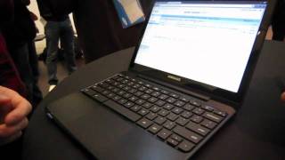 Samsung Series 5 Chrome OS laptop handson at Google IO  Engadget [upl. by Treblih]