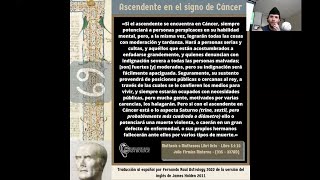 Ascendente en Cáncer en la astrología helenística tardía según Julio Fírmico Materno [upl. by Ari242]