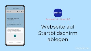 Webseite auf Startbildschirm ablegen Samsung Internet [upl. by Cherey59]