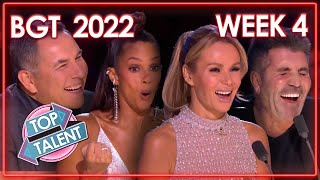 ALL 2022 BRITAINS GOT TALENT AUDITIONS WEEK 4  Top Talent [upl. by Lyrehc441]