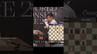 Ding Under 10sec 😮 And Made Crucial Mistake In the postionchessworldchesschampionship india [upl. by Suellen]