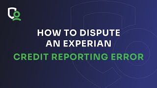 How to Dispute Errors on Your Experian Credit Report [upl. by Lledrev]