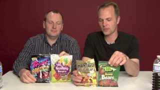 Gummy Bears Side By Side Brand Comparison  2Guys [upl. by Lea]