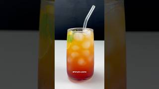 Easy SUNSET DRINK Recipe 🍹 shorts youtubeshorts trending drink fyp coffee [upl. by Marijo]