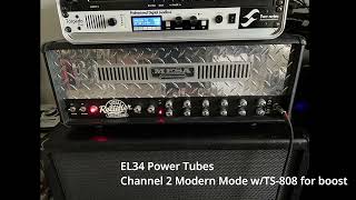 Mesa Boogie Single Rectifier EL34 vs 6L6 Power Tube comparison  Metal [upl. by Eteragram]