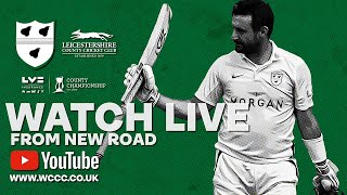 LIVE 🔴 Worcestershire CCC vs Leicestershire CCC Day 1 [upl. by Akcimahs]