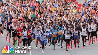 Chicago Marathon 2024 FULL COVERAGE  FINISH LINE CAM [upl. by Ayhtin]