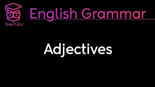 ATTRIBUTIVE and PREDICATE ADJECTIVES  ENGLISH GRAMMAR [upl. by Ennyrb]