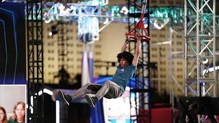 Josiah Pippel at the American Ninja Warrior 13 Stage 1 [upl. by Nimra674]