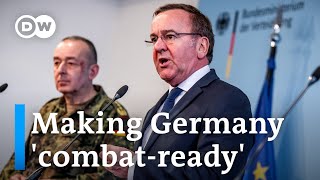 Germany announces major military overhaul  DW News [upl. by Jessamine]