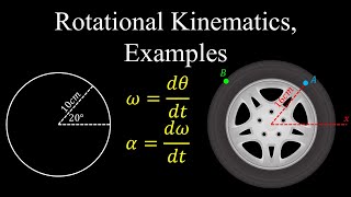 Rotational Kinematics Examples  Physics [upl. by Enahpets407]