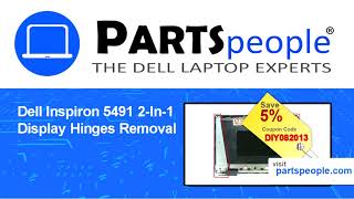 Dell Inspiron 145491 2In1 P93G001 Display Hinges HowTo Video Tutorial [upl. by Cyndia]