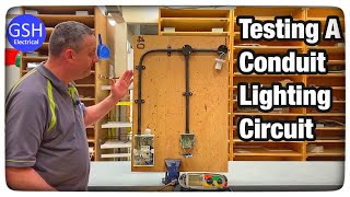 1 Way Lighting Circuit Wired in Conduit  Continuity of the CPC amp Insulation Resistance Tests [upl. by Vey]