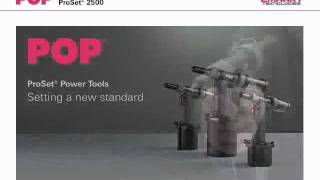 ProSet2500 POP® Rivet Power Tool by STANLEY Engineered Fastening english [upl. by Willcox]