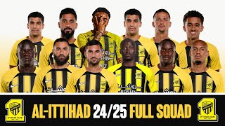 OFFICIAL AlIttihad 20242025 Full First Team Squad Benzema Diaby Aouar [upl. by Mafala171]