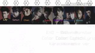 EXO  엑소   Monster Karaoke ver Color Coded Lyrics InstrumentalKpop [upl. by Michal438]