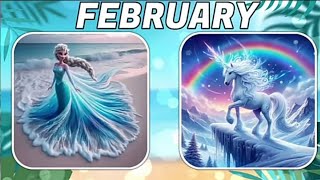 choose your birthday month🥳then see 🙈 your pretty😍gown and unicorn 🦄 matching birthdaymonthviral [upl. by Hooper]