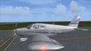 SCANSIM  PIPER PA28140 CHEROKEE FSXP3D FREE [upl. by Adamik882]