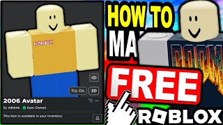 FREE 2006 Classic Roblox Avatars HOW TO MAKE THEM ROBLOX 100 FREE AVATAR TRICKS [upl. by Eizeerb]