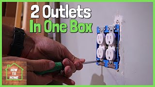 How to Wire 2 Outlets In One Box  Wiring a Double Receptacle the Correct Way [upl. by Krista273]