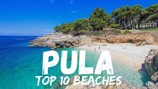 Top 10 Best Beaches in Pula Croatia [upl. by Aldin]