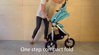 2016  2017 Bumbleride Indie All Terrain Stroller  Fold Video [upl. by Uwton]