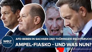 LANDTAGSWAHL AfDBeben in Sachsen und Thüringen Rechtsruck Fiasko für die Ampel  und was nun [upl. by Resneps481]