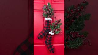 Transform a pair of fuzzy socks into the cutest holiday decor 🧦😯 shorts diy decor christmas [upl. by Asenaj]